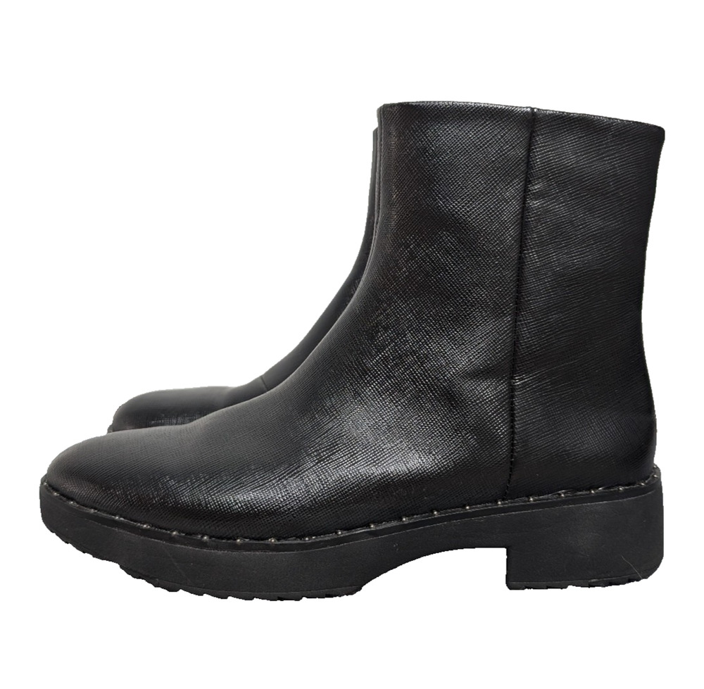 Fitflop Boots Womens 5 Black Minimalist Comfort Lightweight Capsule Wardrobe